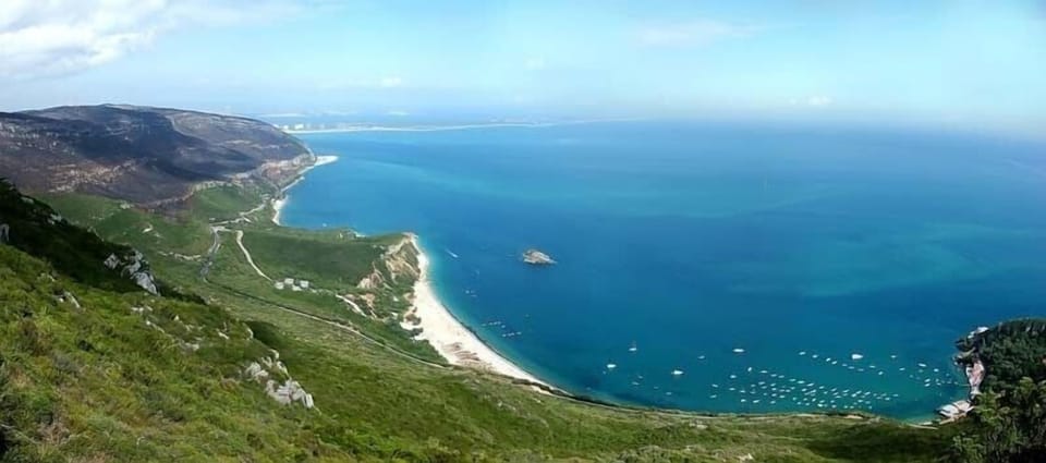 The mountain with the beach at its feet