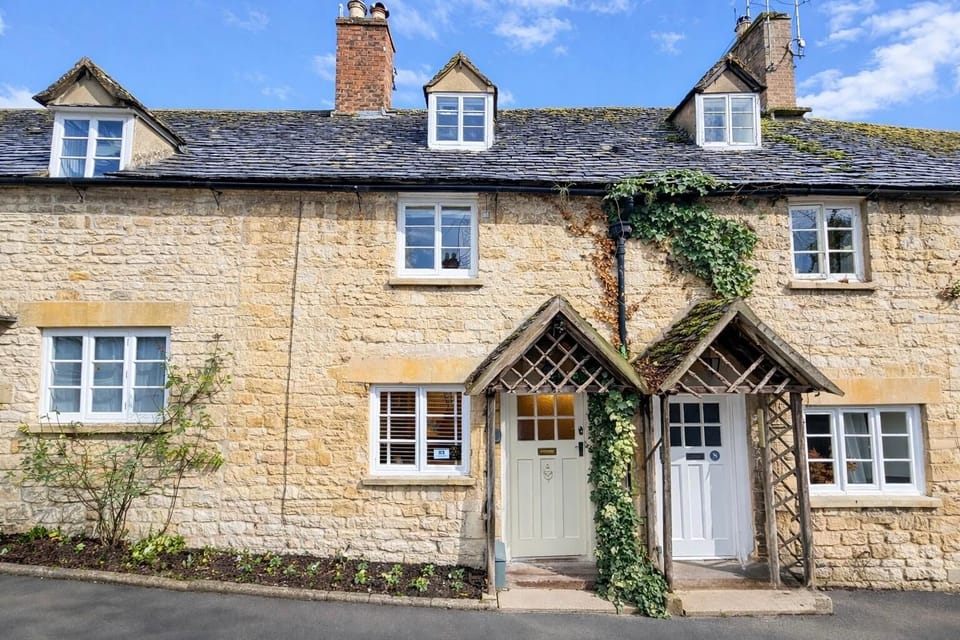 View from the front of the cottage. (left hand front door) 