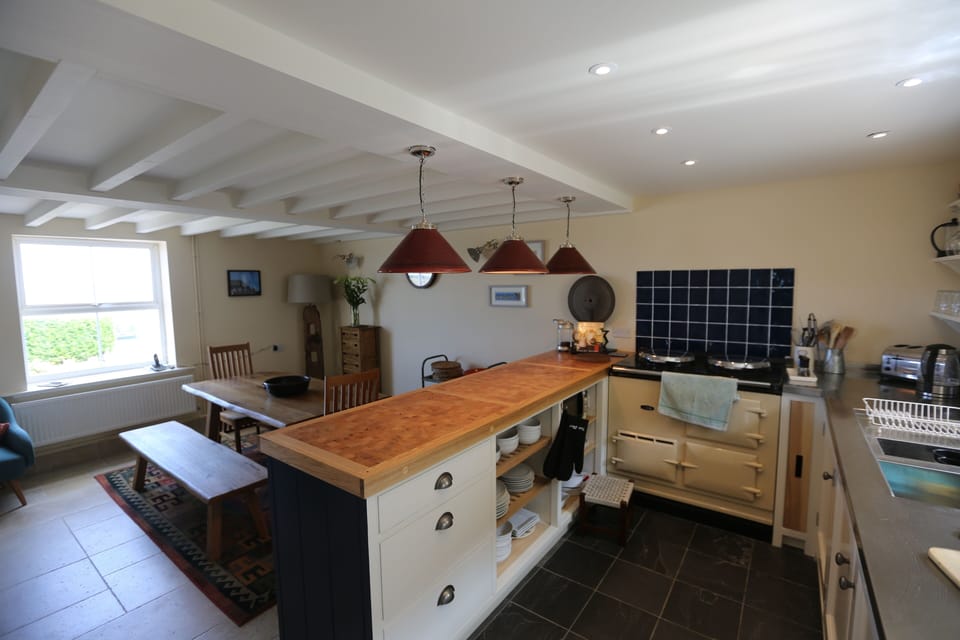 Aga in kitchen