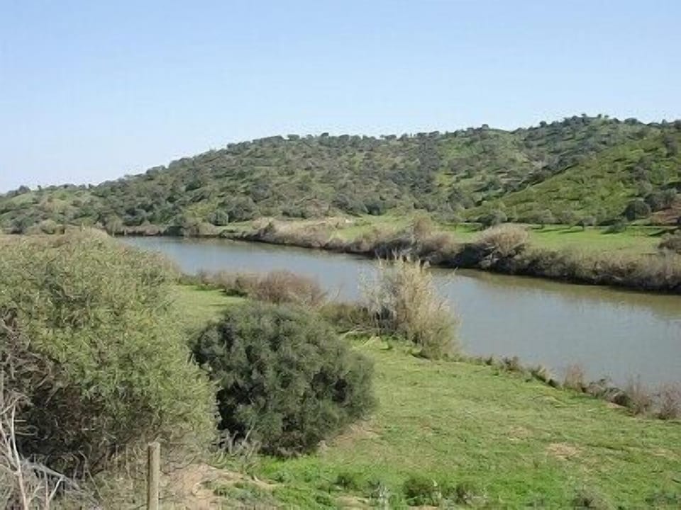The Guardiana river between Spain and Portugal