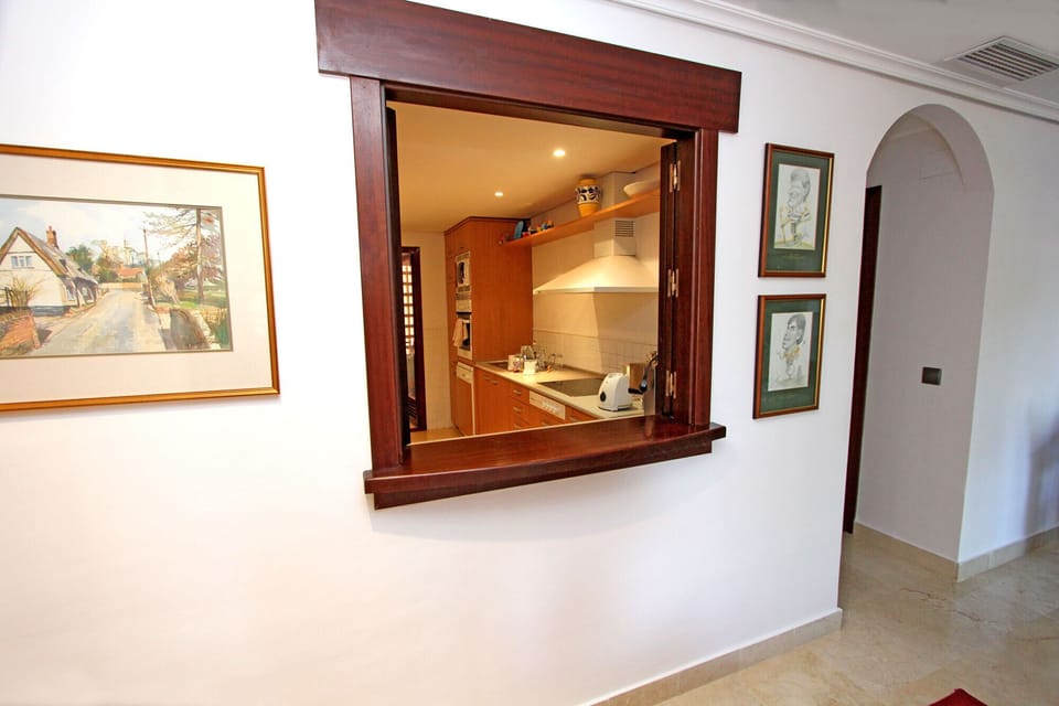 Hall way leading to lounge area