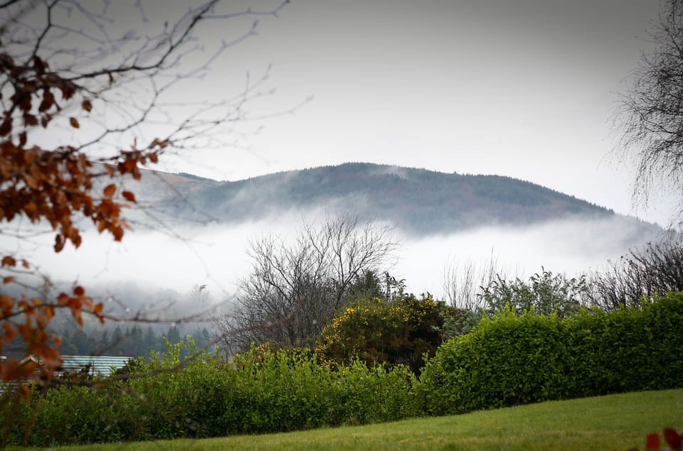 The Clare hills from the garden