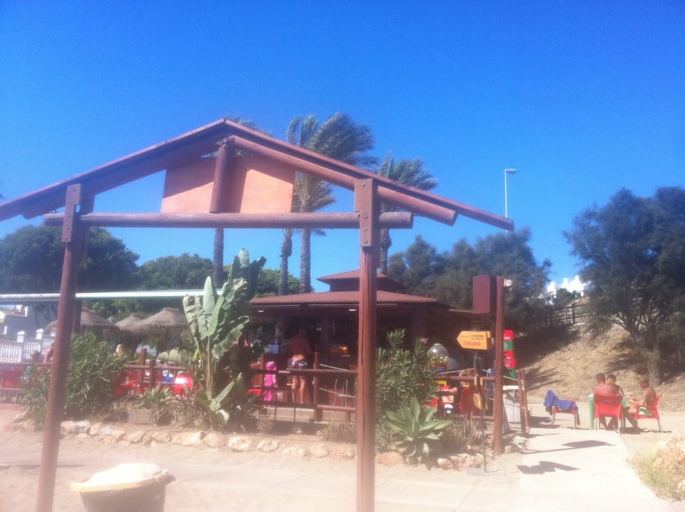 One of the rustic style beach bars "en route to La Cala"