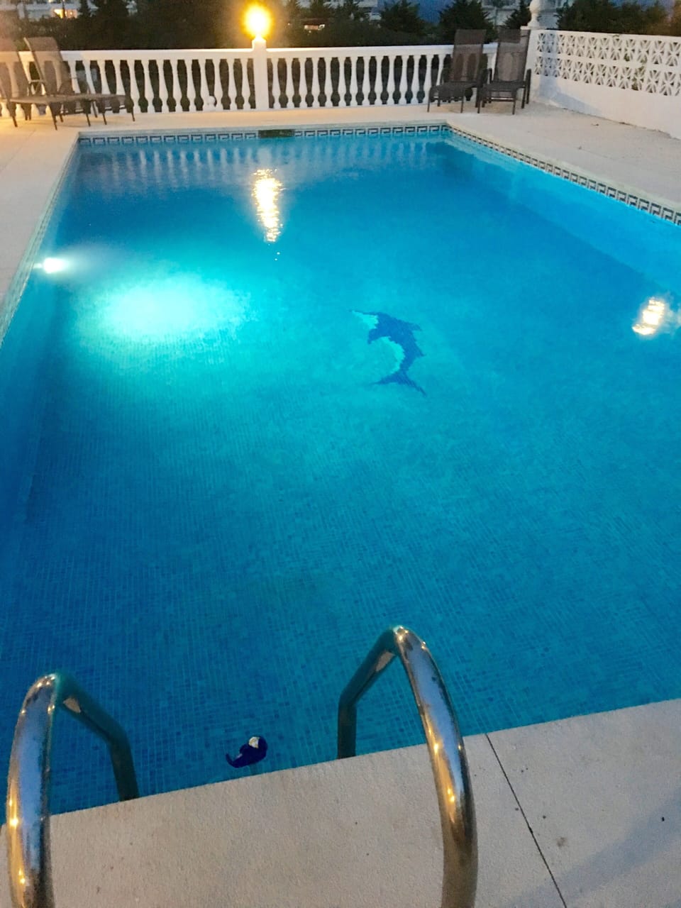 Pool at night