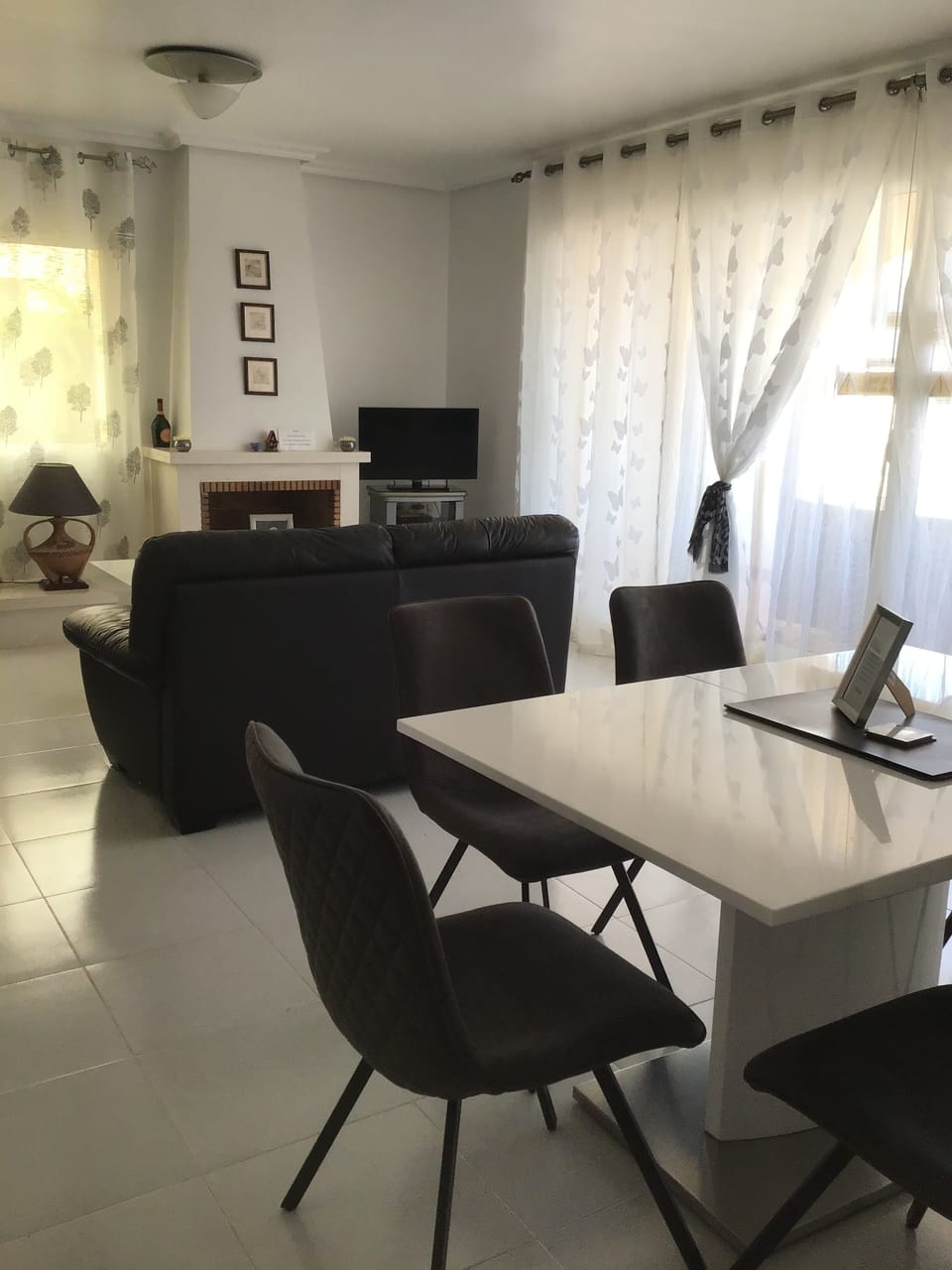 Lounge and dining areas