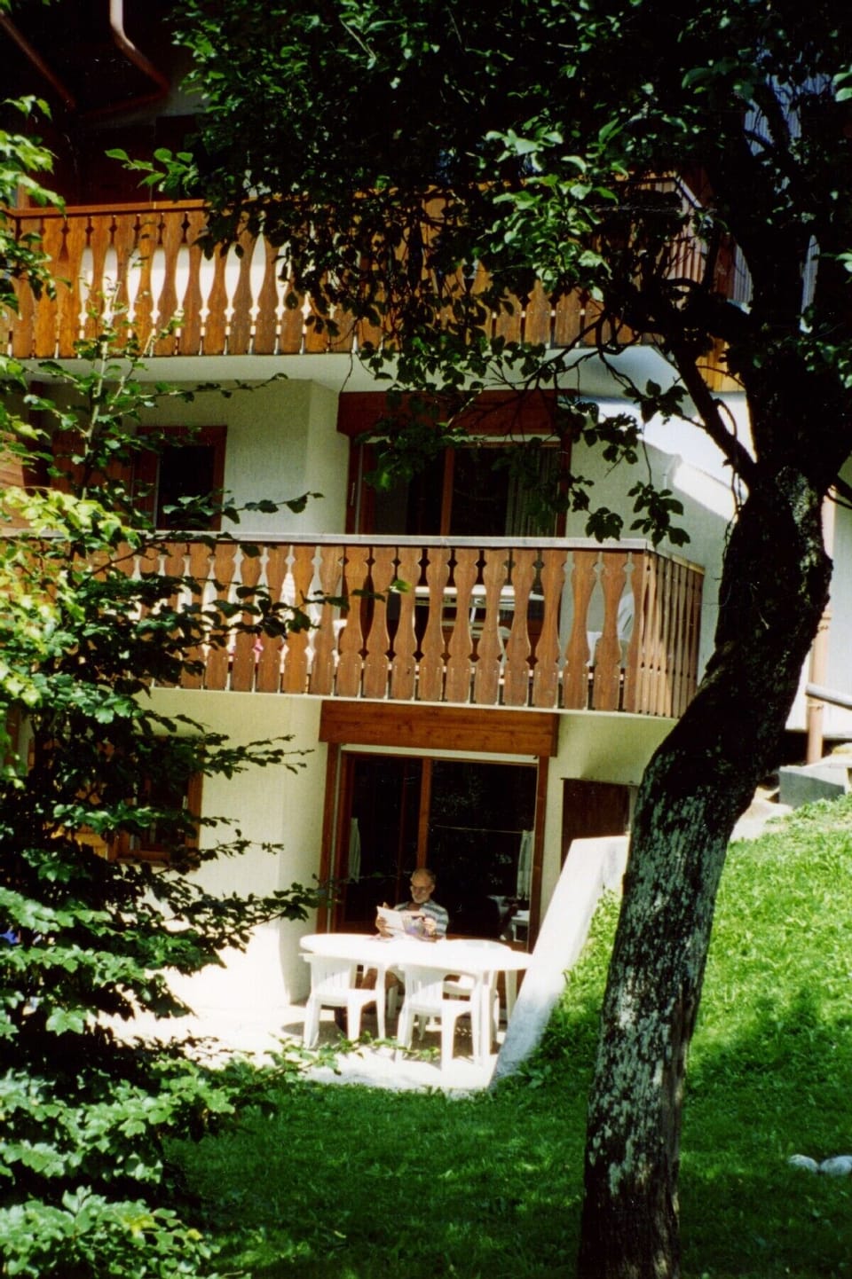 View of patio from garden