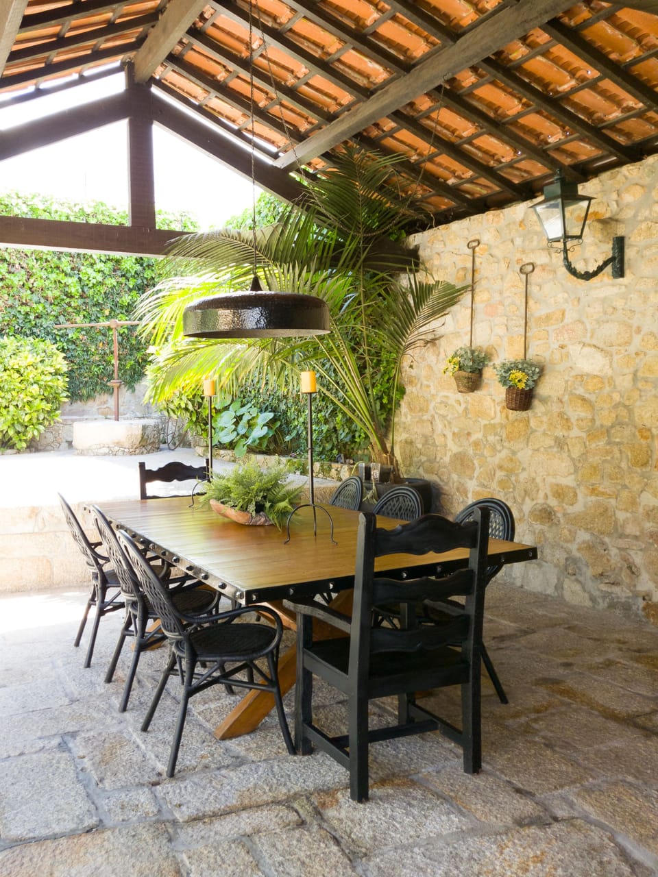 Outdoor Dinning Table in the Garden Area