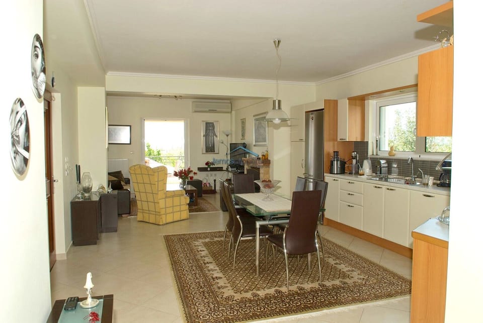 The living room on the first floor