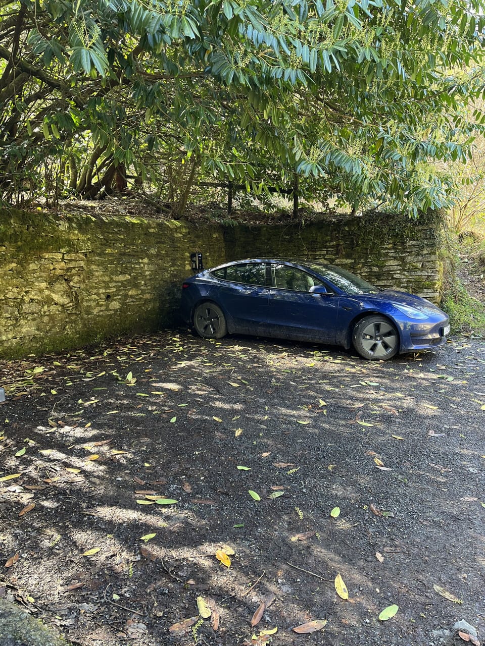 EV charging point in Oaklands' off-road parking