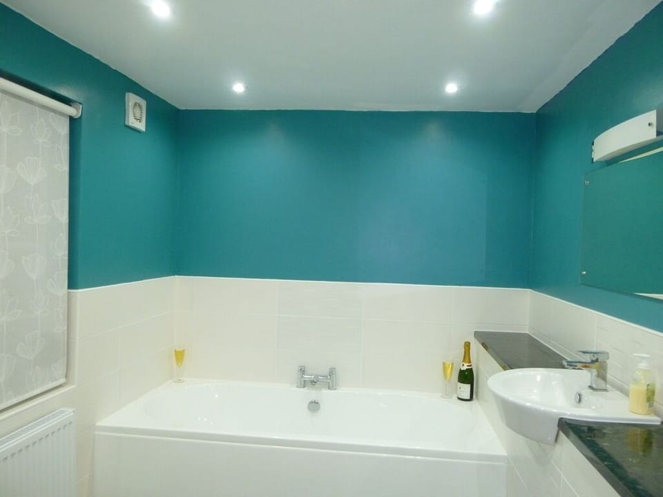 Bathroom 1 with double-ended bath and separate shower