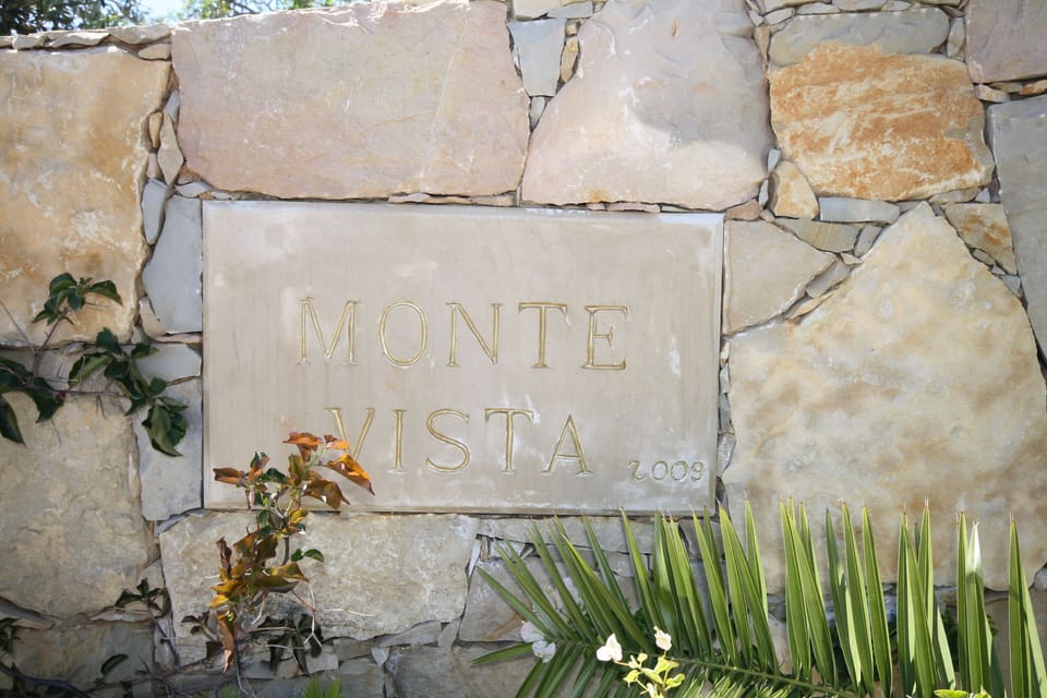 "Monte Vista"
 Hand Carved Plaque -(villa built 2009)