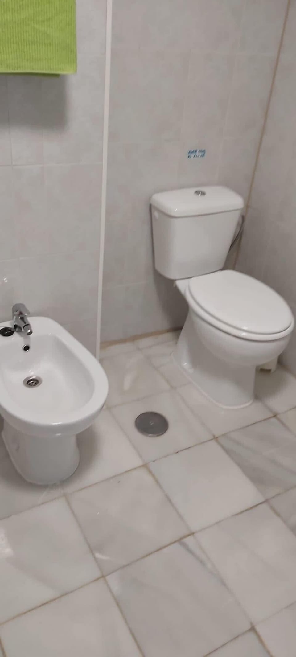 Toilet and bidet en suite bathroom 
