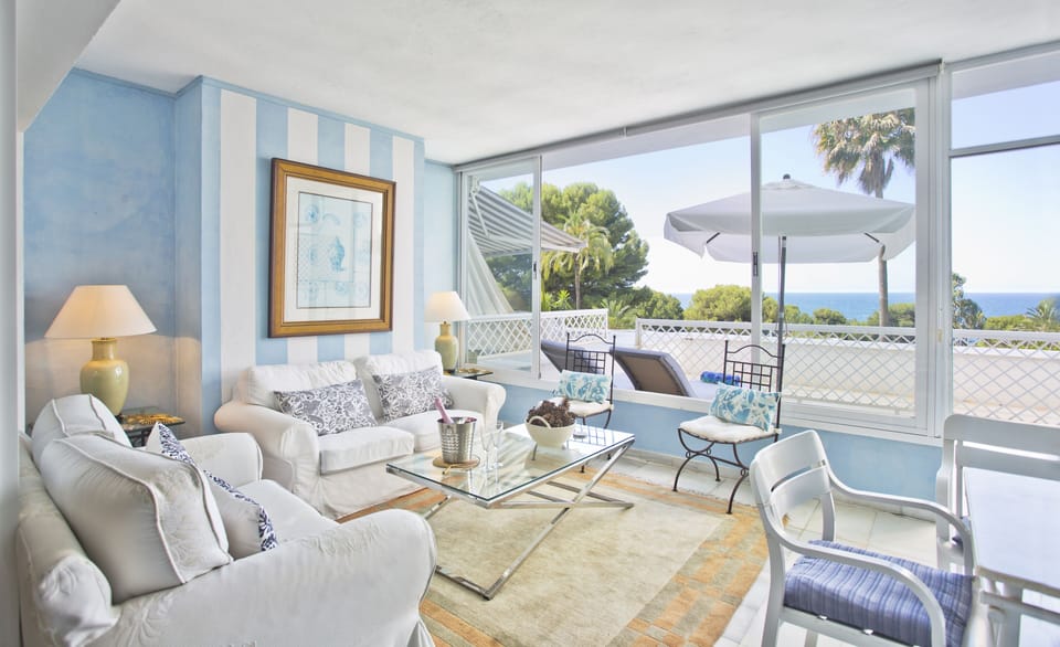 The 'summer room' is south facing with large sliding glass screens. 