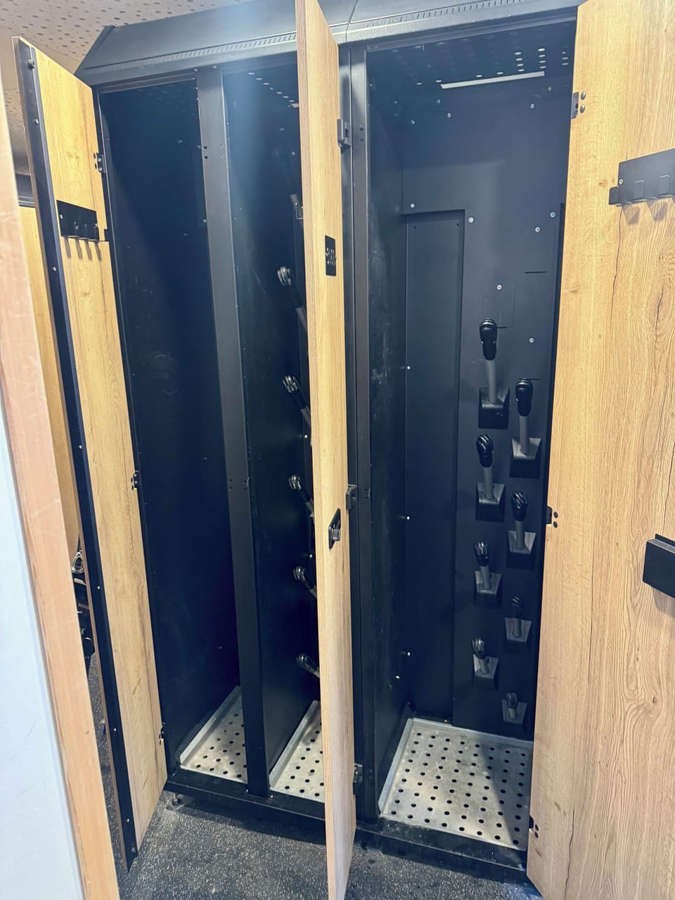 ...lockers with boot dryers/heaters