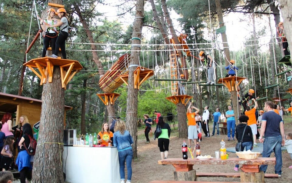 Adventure park, 300 m from the Villa