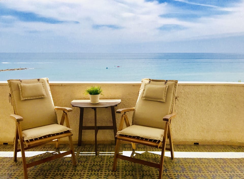 Balcony with amazing ocean views