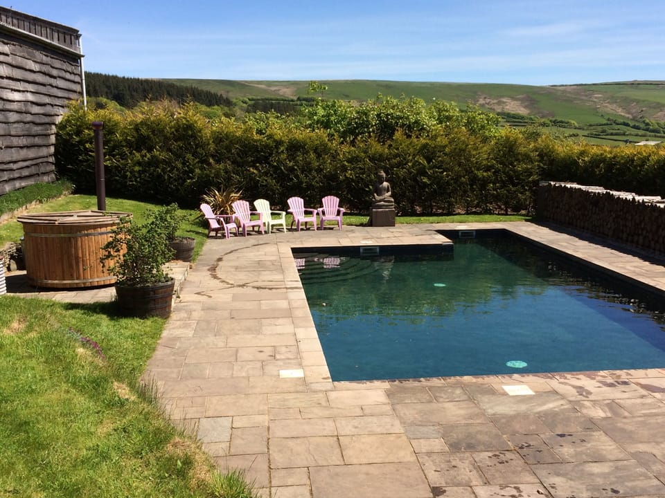 heated pool and hot tub