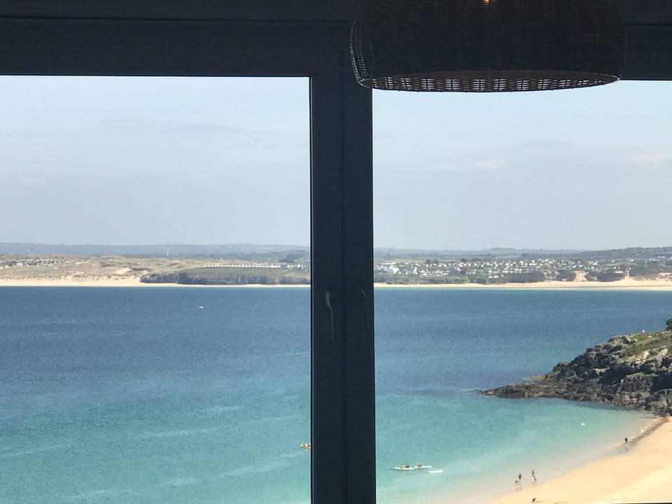Stunning view over Porthminster beach and beyond!