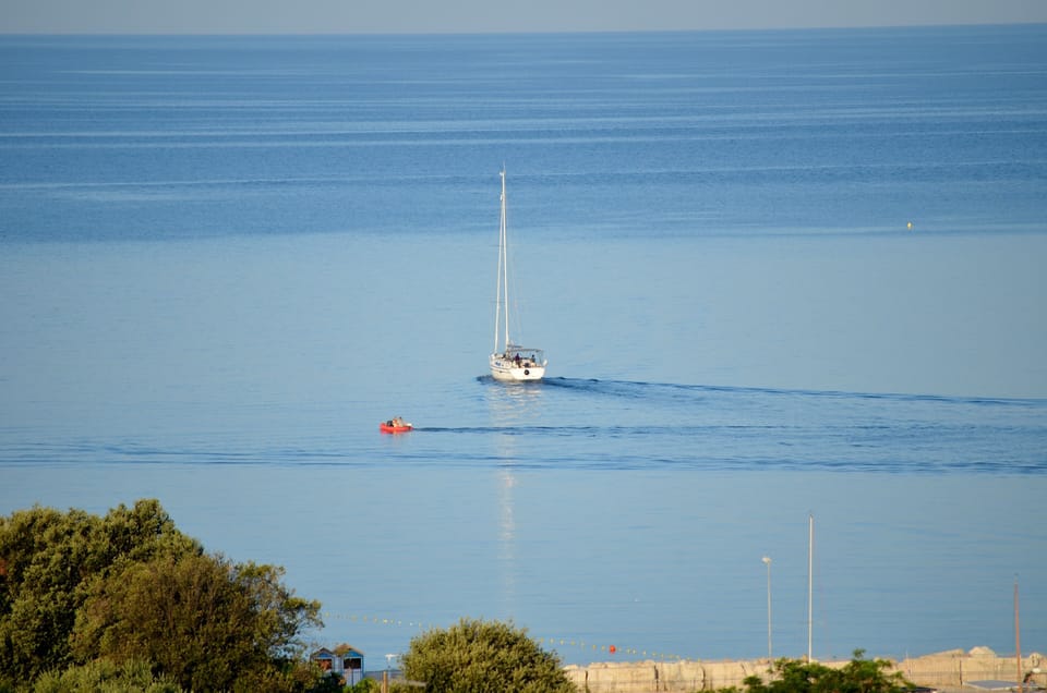 View from our Suncaliste private terrace - early one morning