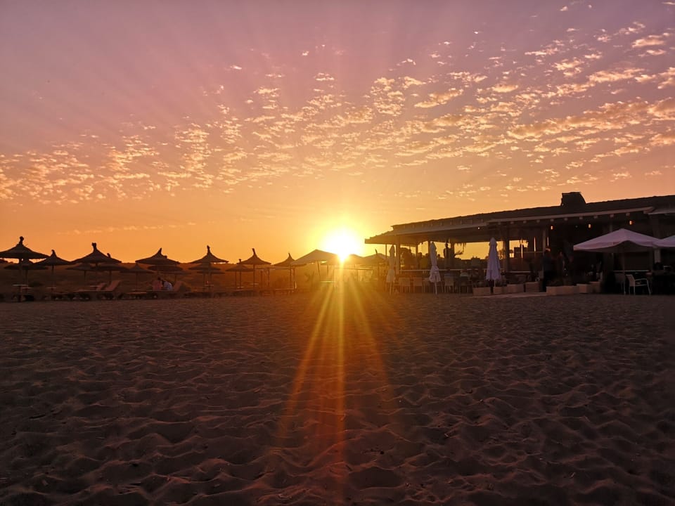Beach Bunker Bar at Sunset. Bar is 5 mins drive. 