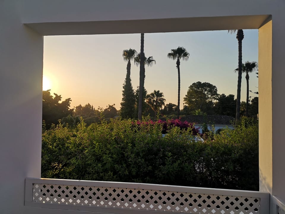 Sunrise from master bedroom balcony
