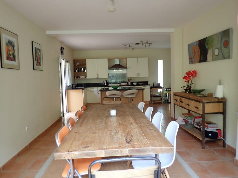 Kitchen diner from patio