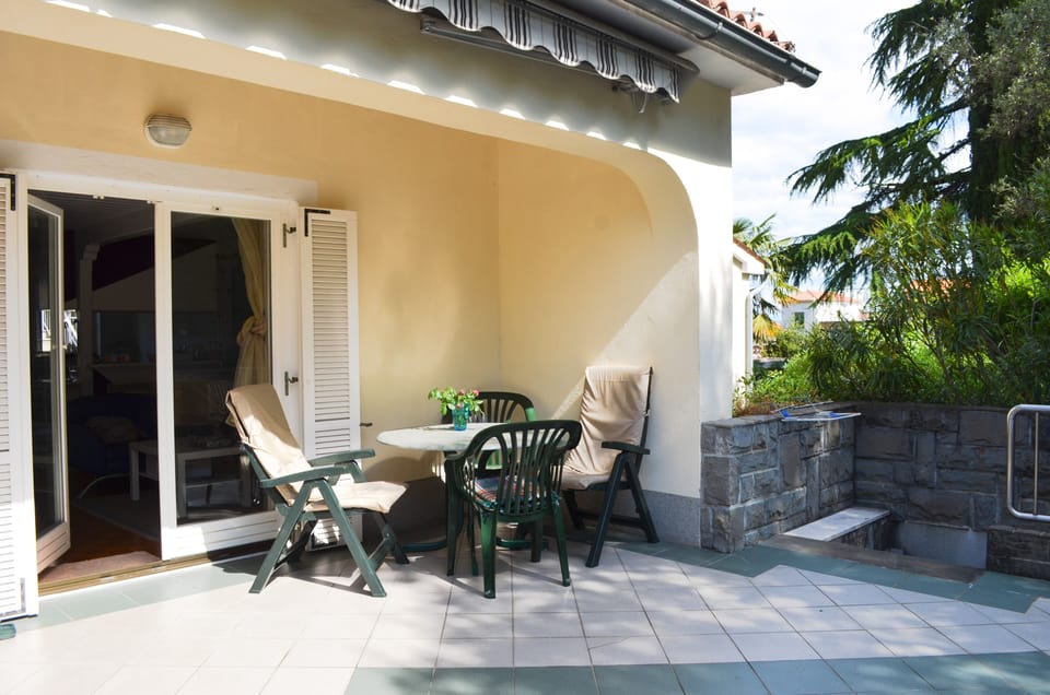 Private terrace with garden