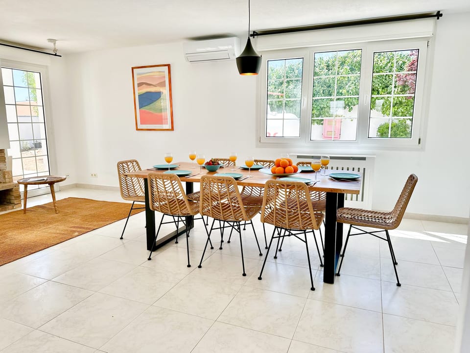An 8-seater dining table perfect for hosting delicious family meals.