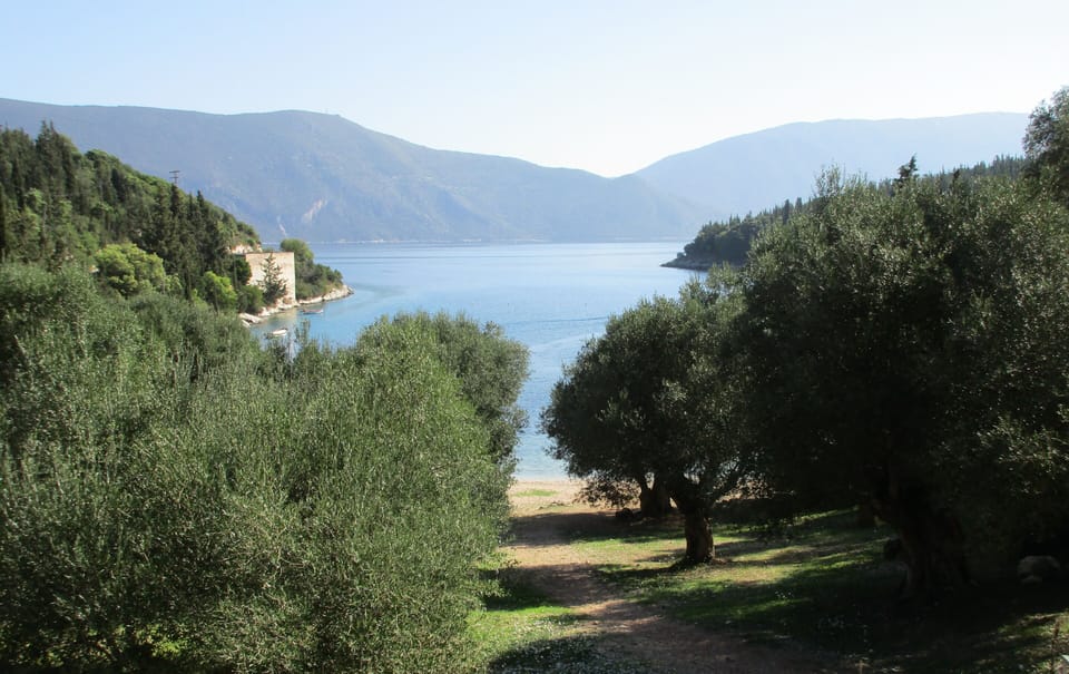 Path leading to Foki beach approx 3 km from villa