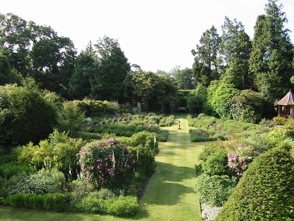 Looking towards the Rose Garden