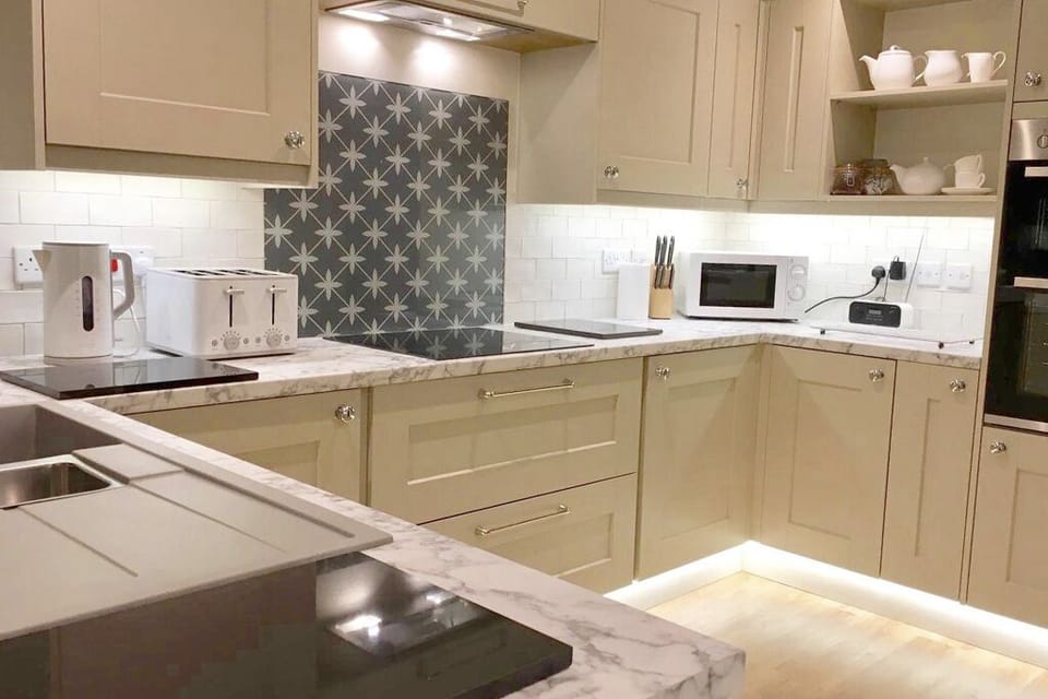 Our lovely fitted kitchen.