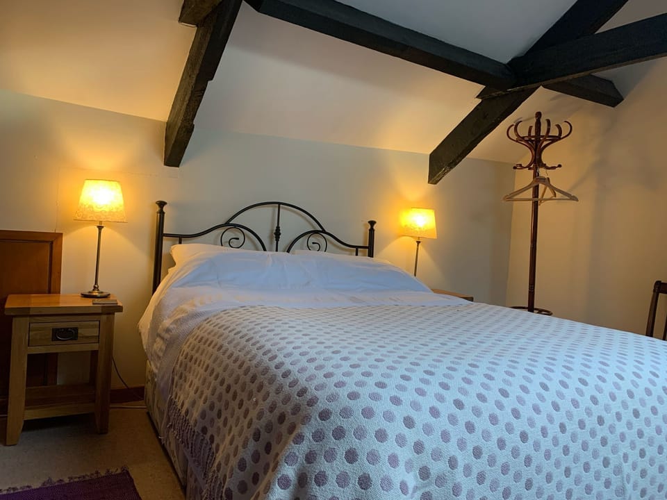 comfortable double bed.