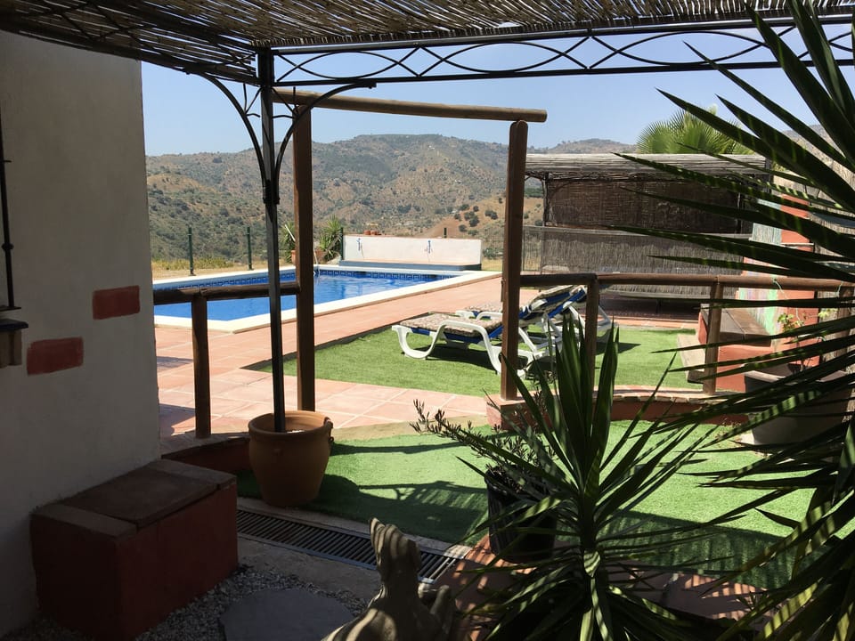View from sheltered dining area.
