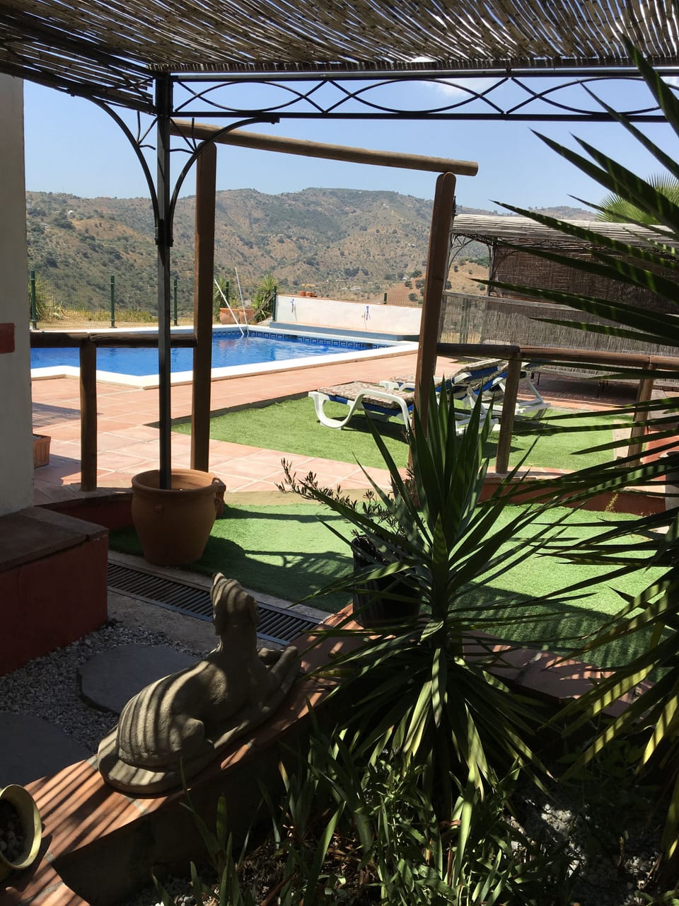 View out to pool