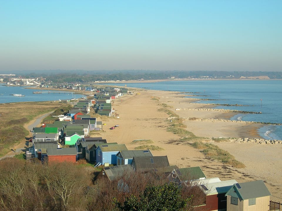 View from Hengistbury Head nearby.