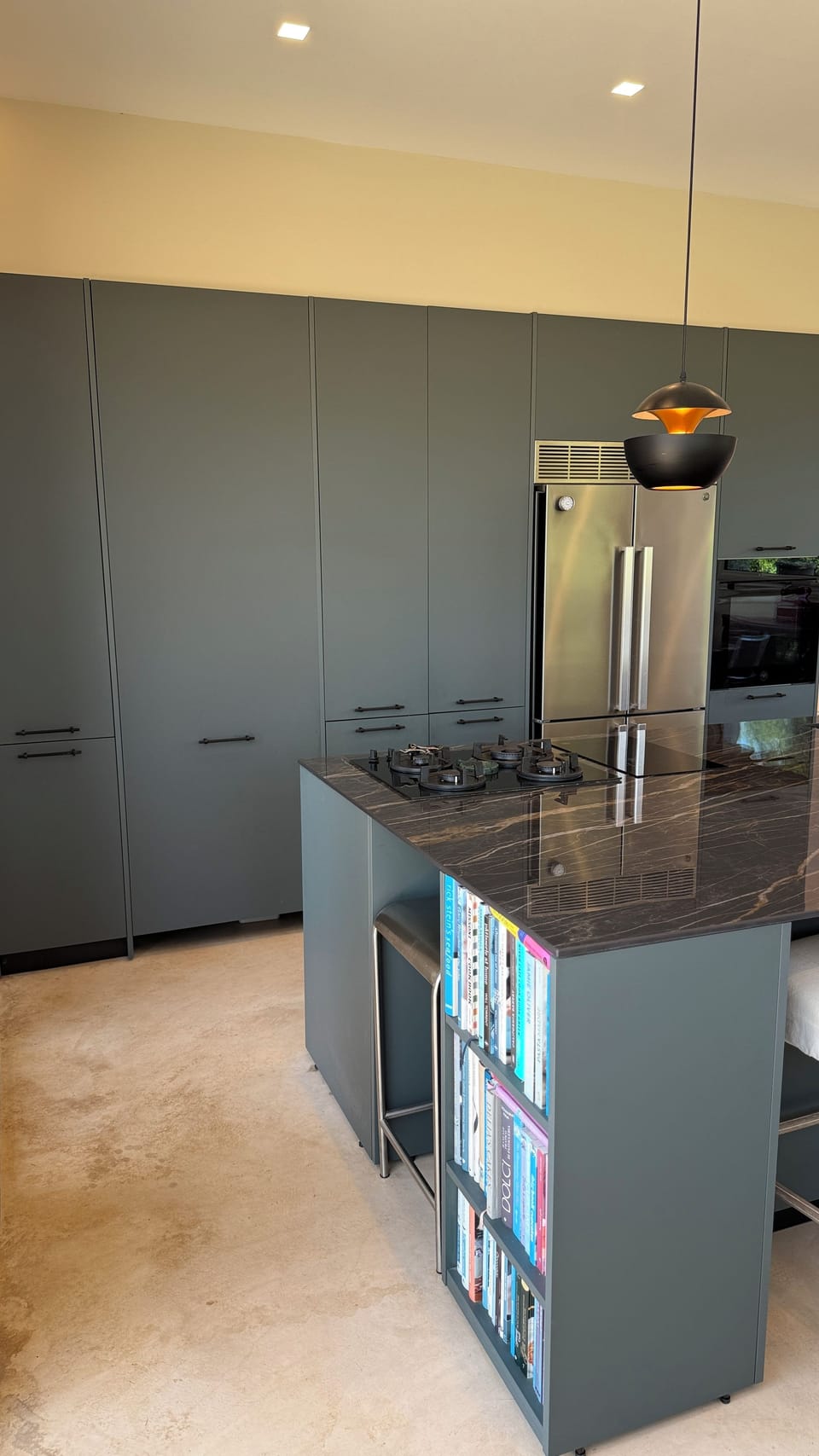 Cooker/stove area with electric, induction & gas stove