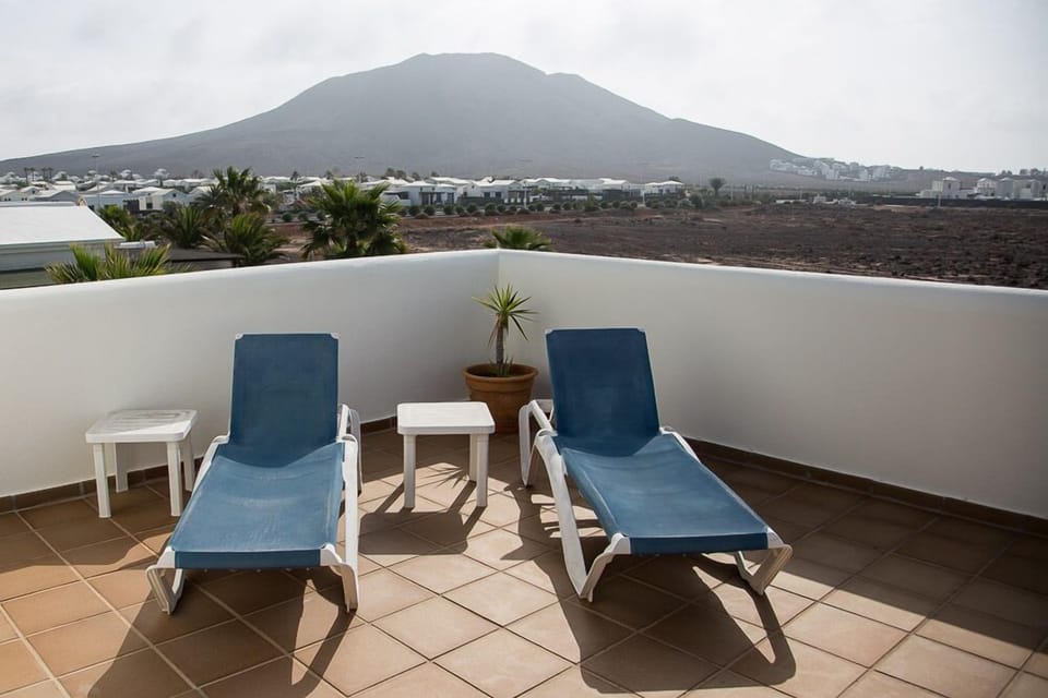 Upstairs terrace overlooking Montana Roca