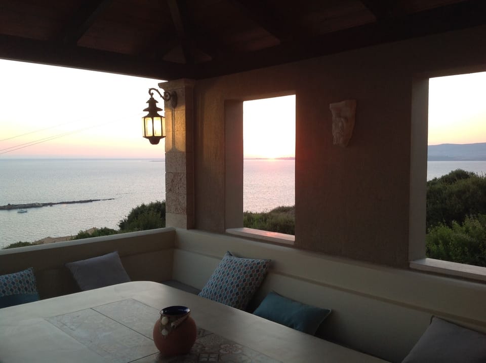 BBQ seating area