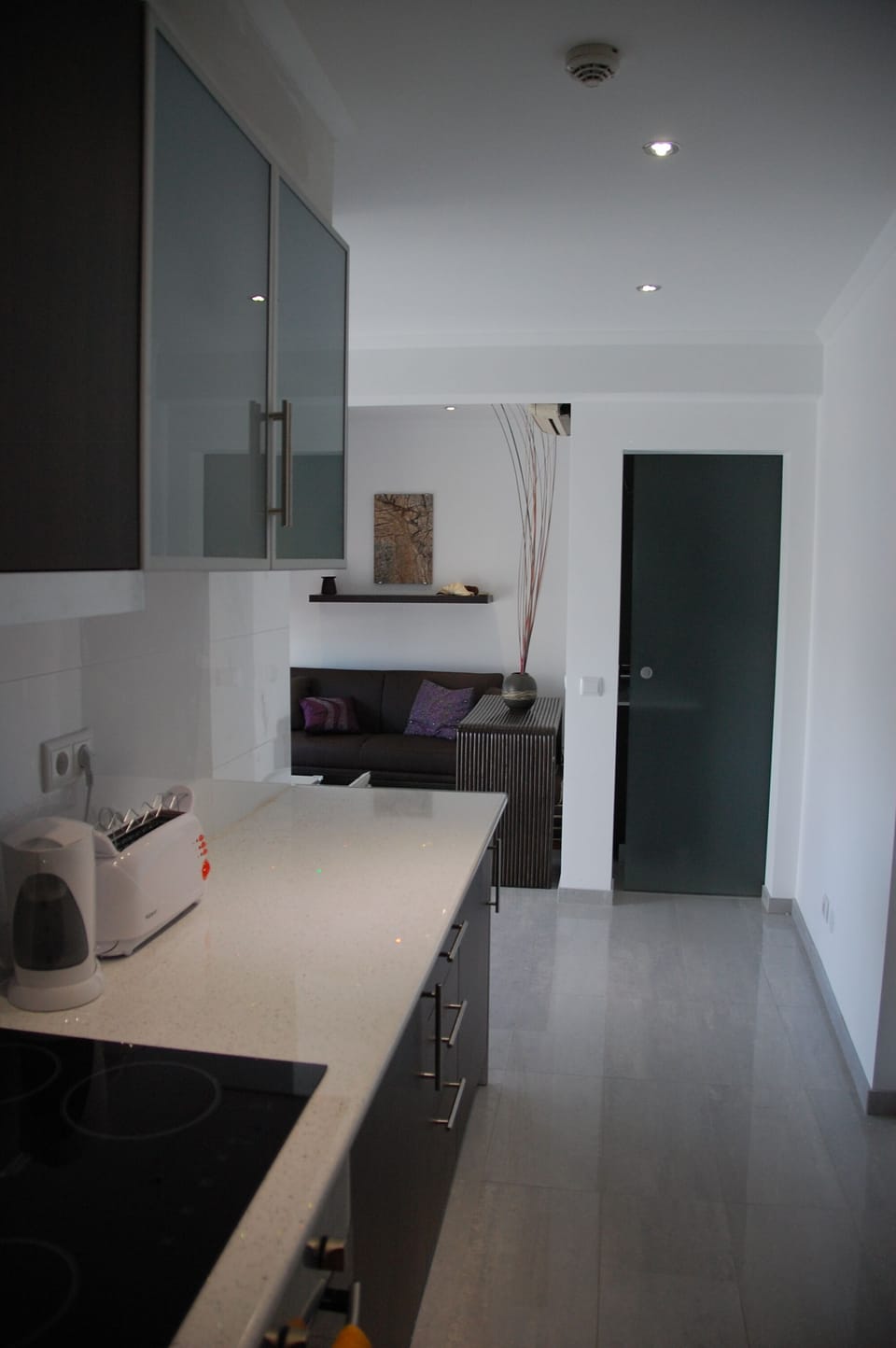 kitchen area to living