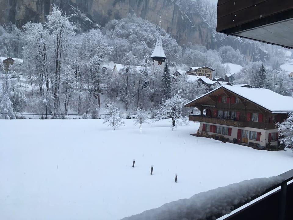 Winter Balcony view