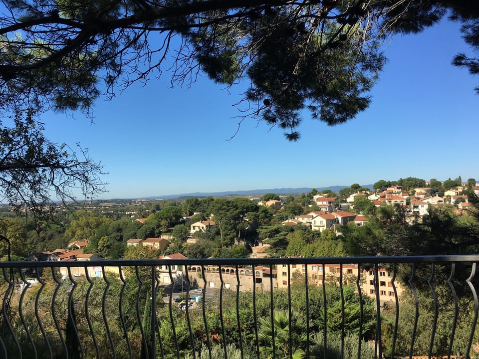 Amazing views towards the Pyrenees.