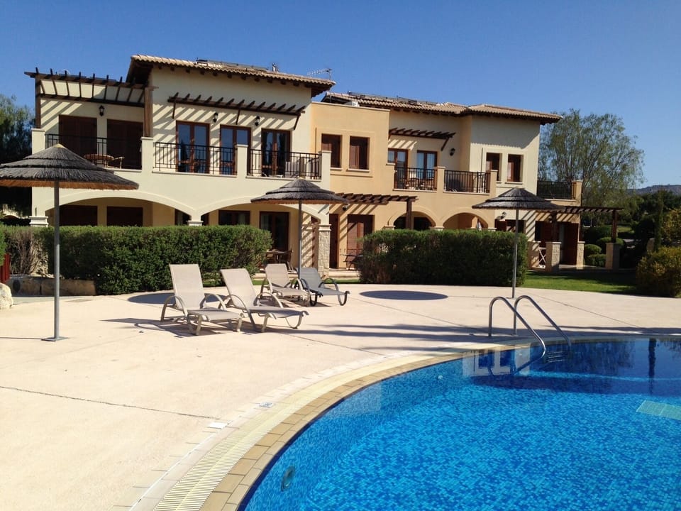 The apartment is in a great location to the main pool.