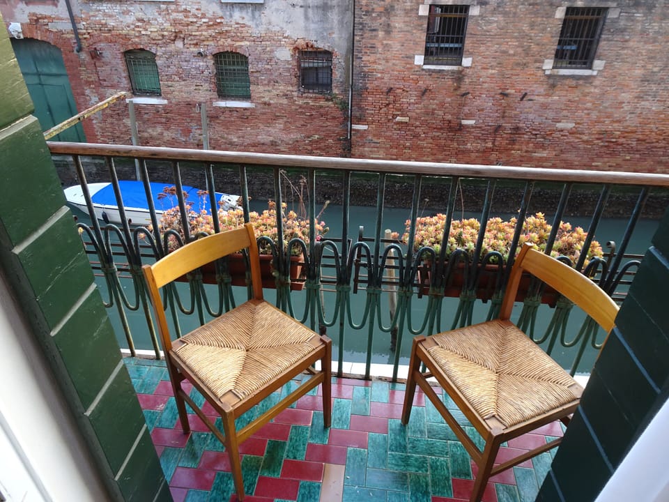 Our balcony and the canal below