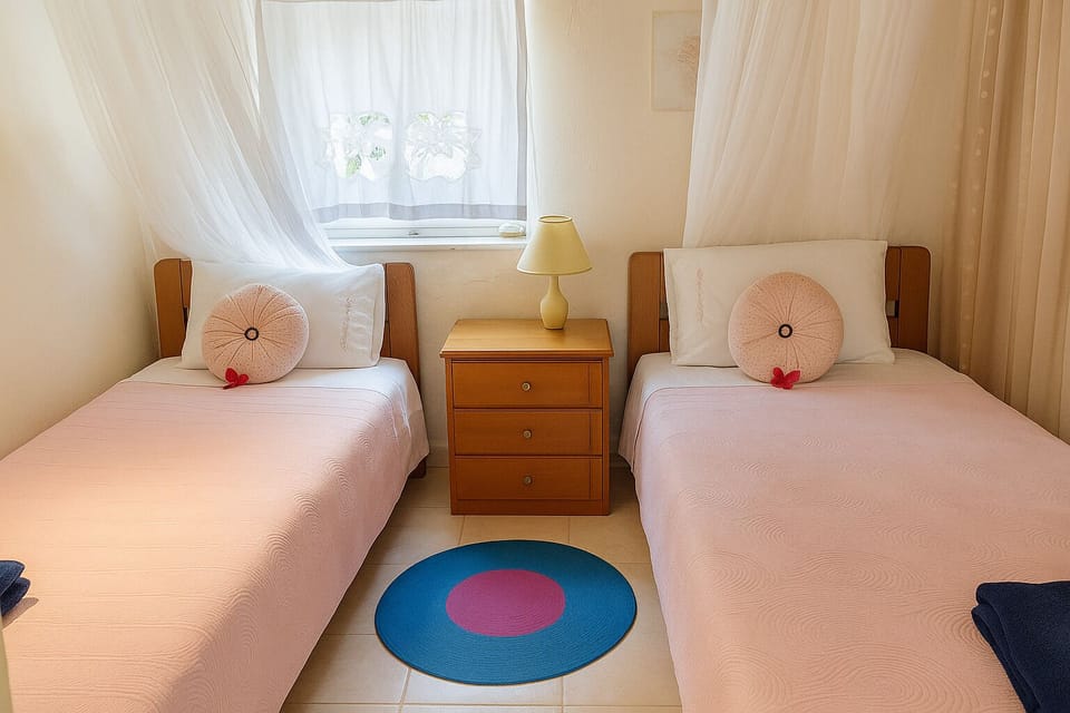 Charming twin bedroom, perfect for children