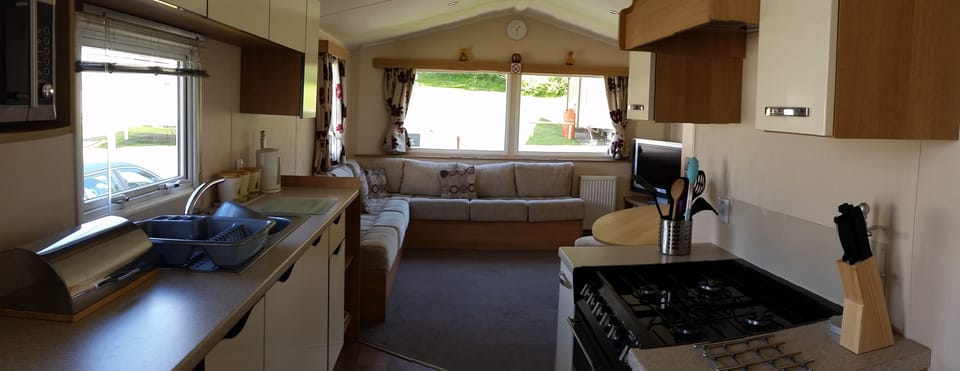 The kitchen is well equipped to cater for 8 guests.