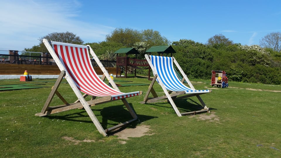 Deck chairs big enough for the whole family to relax and enjoy the view!