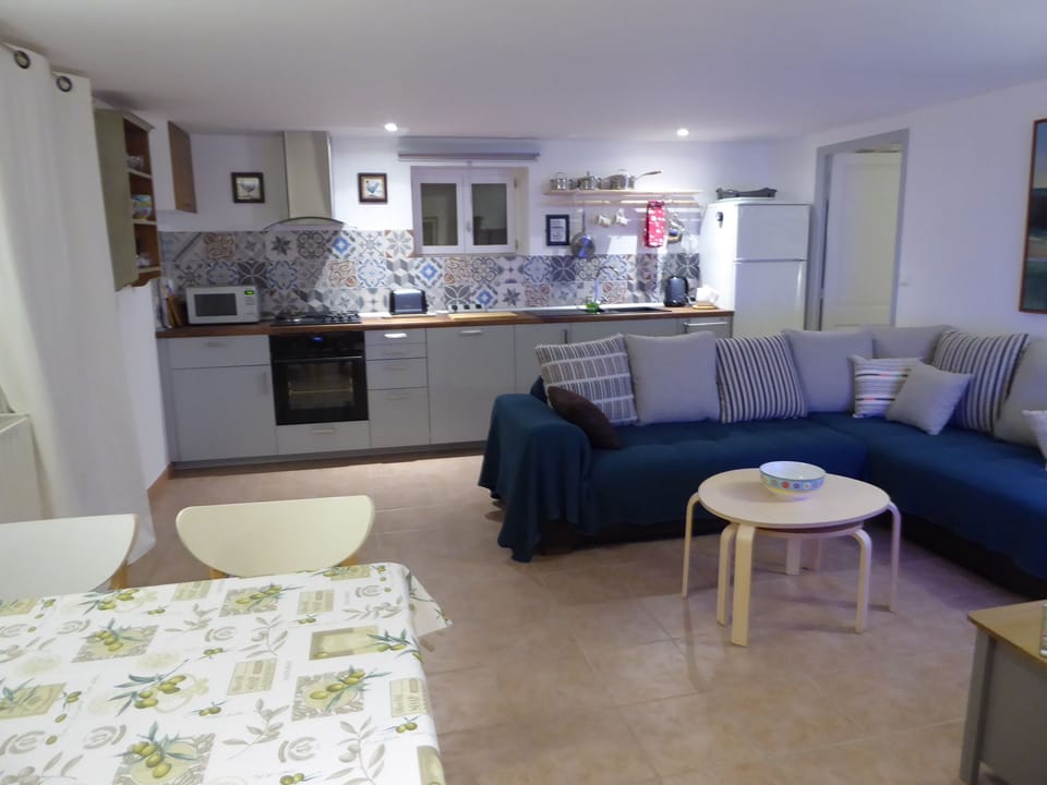 Open plan living area