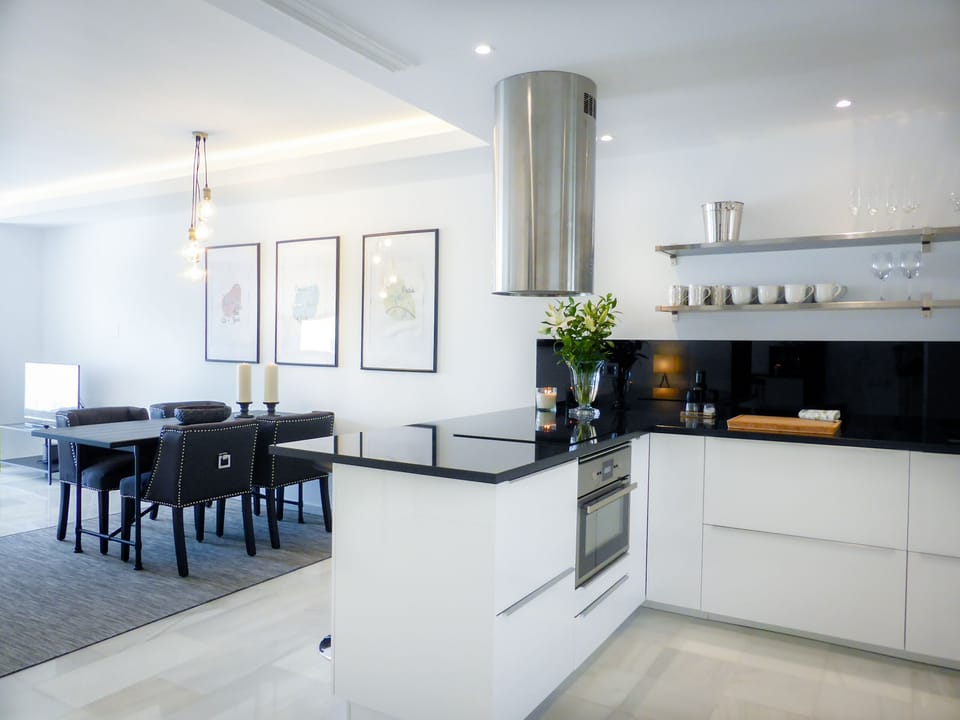 Kitchen and dining area