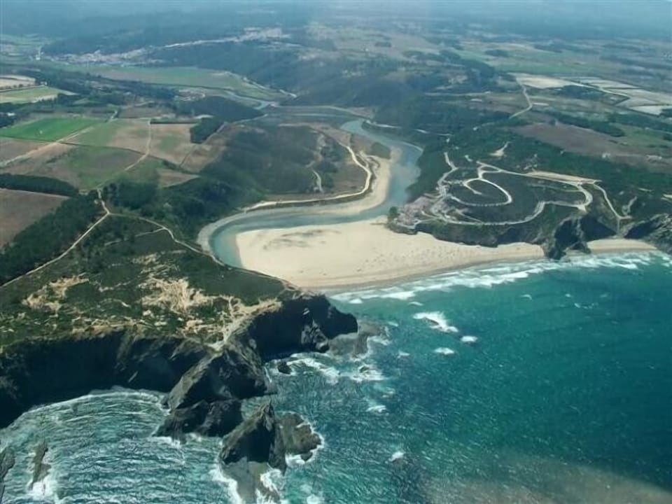 Aerial view of Odeceixe Beach