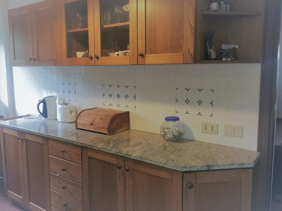 In the kitchen